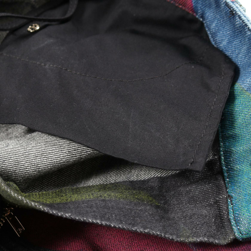 香奈兒 COCO 標誌連結牛仔褲 #34 棉質黑色多色二手女款-8