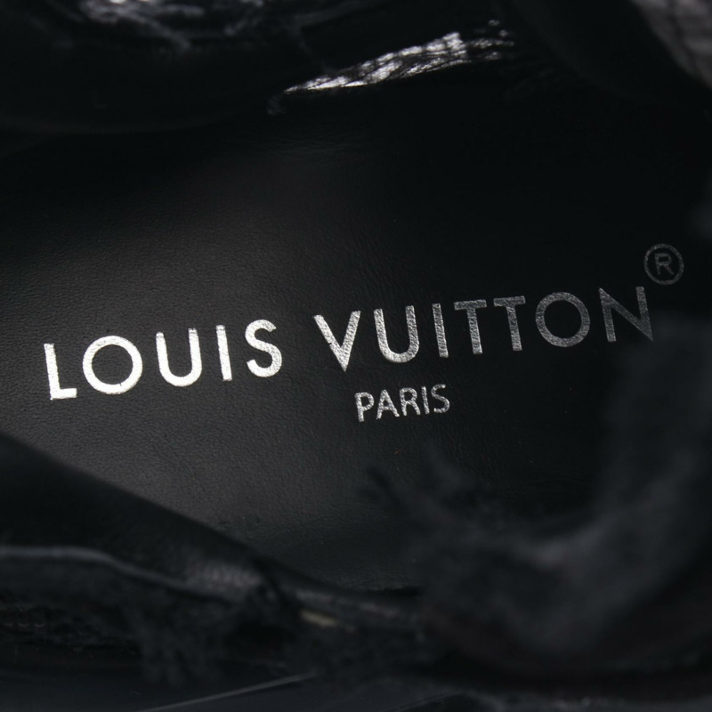 路易威登 LV Arclight 2.0 系列運動鞋 #36.5 麂皮帆布鞋帶 黑色 二手-4