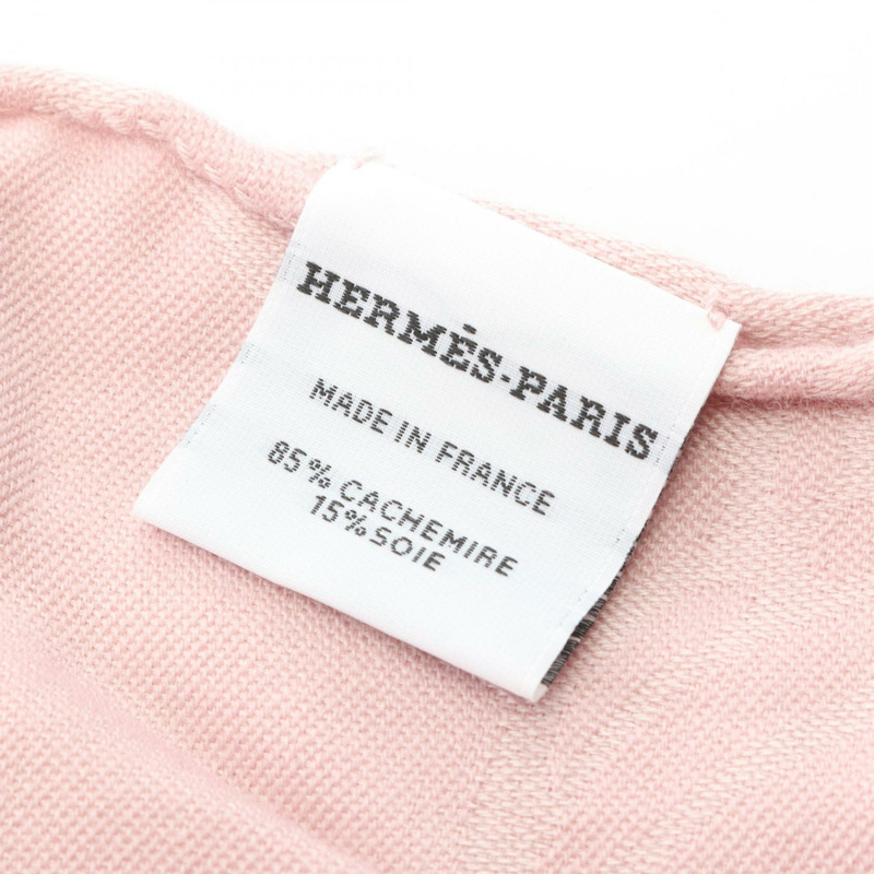 愛馬仕新款 Libris 絲巾披肩,粉紅色,二手女款-1