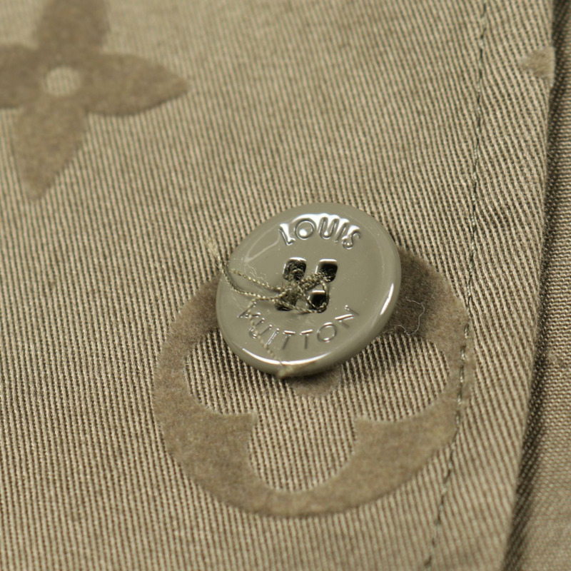 路易威登 Monogram 印花襯衫式外套 #M RM232Q 26 HPB45W 棉質卡其色 二手-5