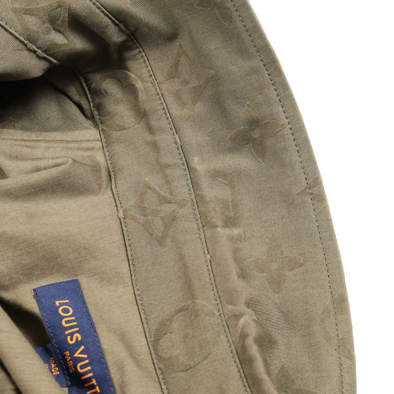 路易威登 Monogram 印花襯衫式外套 #M RM232Q 26 HPB45W 棉質卡其色 二手-6