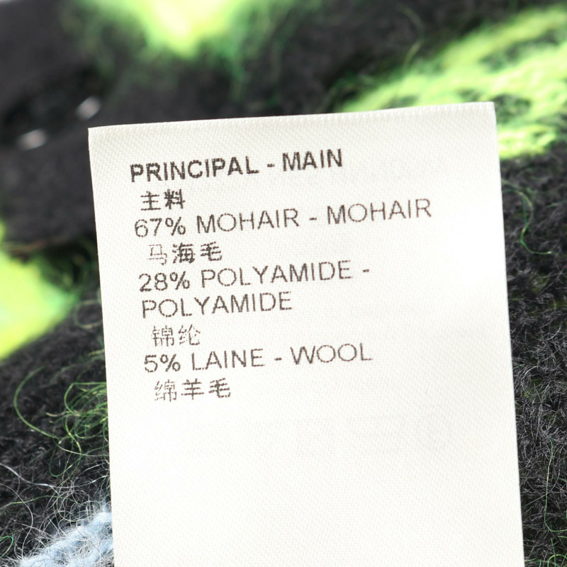 路易威登 Monogram Jaggy 開襟衫 RM222V NE5 馬海毛尼龍黑色 二手 男款 S 碼-3