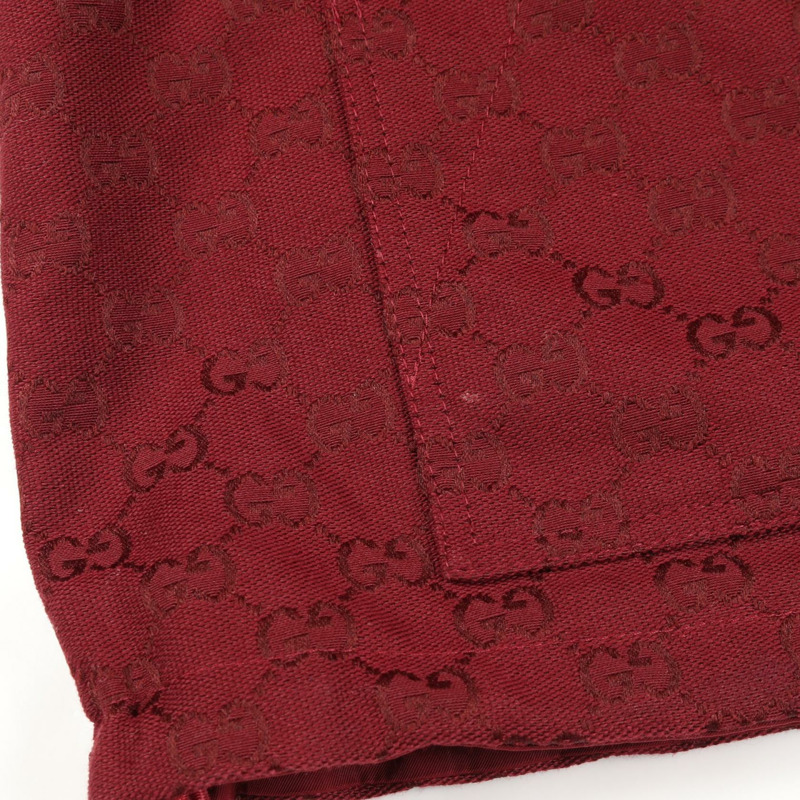 GUCCI GG帆布其他夾克 781367 棉質波爾多紅 二手 女款-6