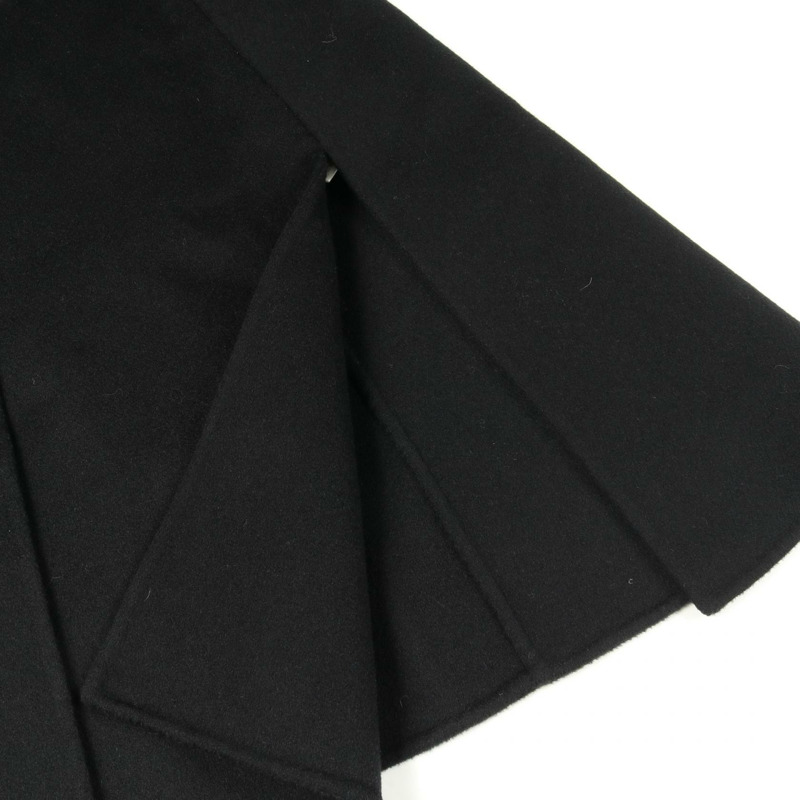 FENDI 披風披肩 其他外套 羊毛皮革 黑色 二手 女款-9