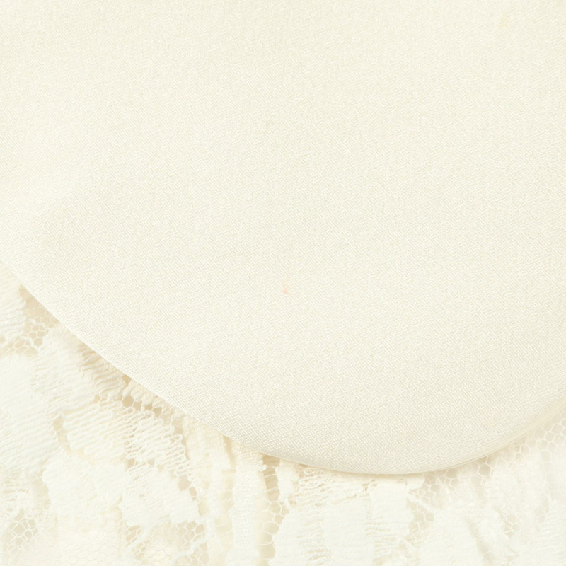 DOLCE & GABBANA 翻領洋裝 F6DEBT 棉尼龍絲混紡 白色 二手 女款 #36-6