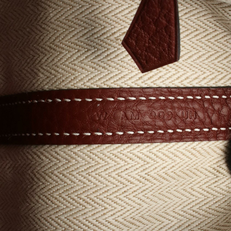 愛馬仕 Neo Garden 23 手提包,Negonda 皮革,Rouge H Bordeaux 酒紅色,二手,帶五金配件。-4