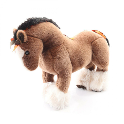 愛馬仕 Elmy PM 毛絨玩具 H400055M00 棕色麂皮絨腈綸材質，二手女款