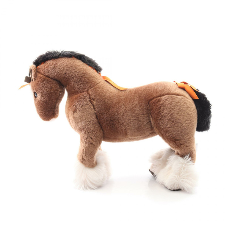 愛馬仕 Elmy PM 毛絨玩具 H400055M00 棕色麂皮絨腈綸材質,二手女款-1