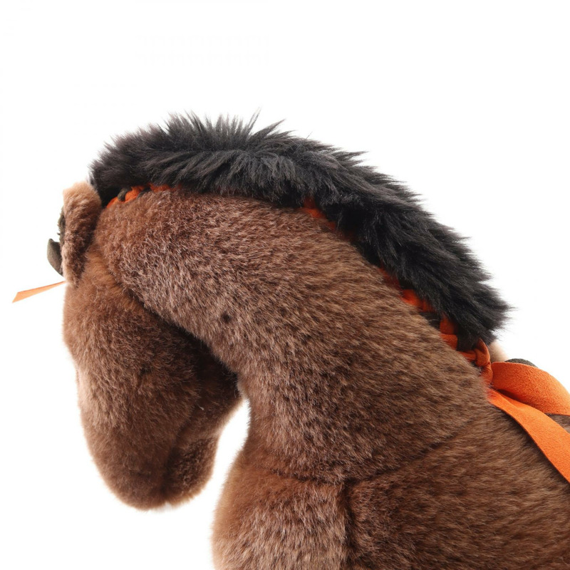 愛馬仕 Elmy PM 毛絨玩具 H400055M00 棕色麂皮絨腈綸材質,二手女款-7