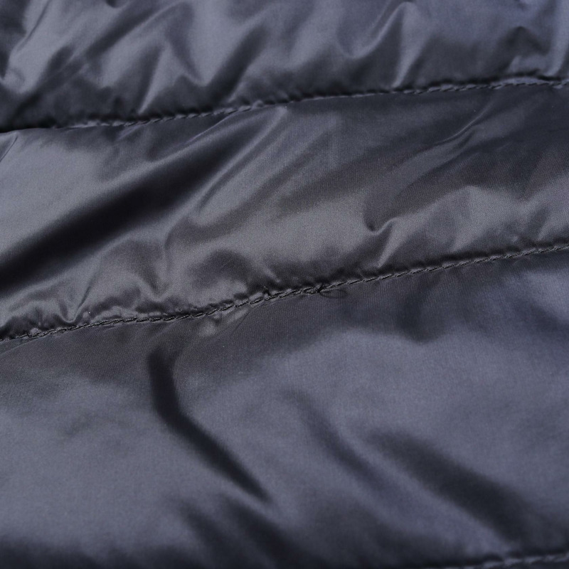 MONCLER BLES 拉鍊尼龍羽絨服,海軍藍,2號,二手女款-5