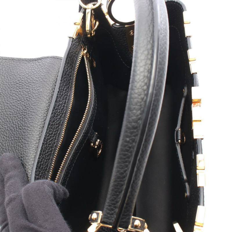 LOUIS VUITTON Capucine PM 單肩手提包 M54663 Taurillon Clemence Parnassia B-2