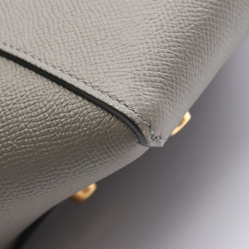 CELINE BELT 肩挎包 NANO 皮革 灰色 二手 女士-5