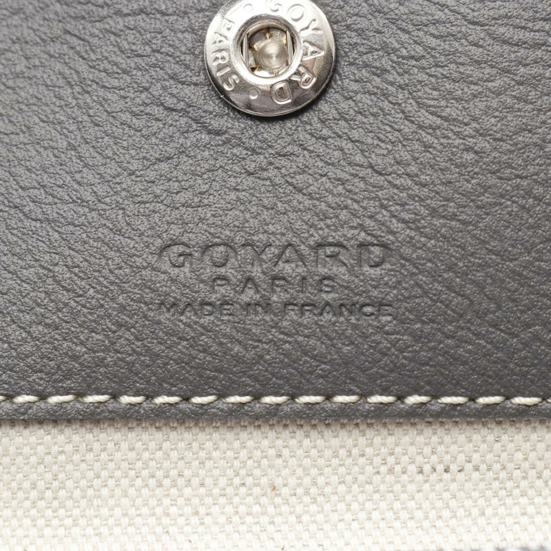 GOYARD Boheme Hobo 單肩包 BOHEMEPMLTY01CL03P 帆布皮革 灰色 白色-3