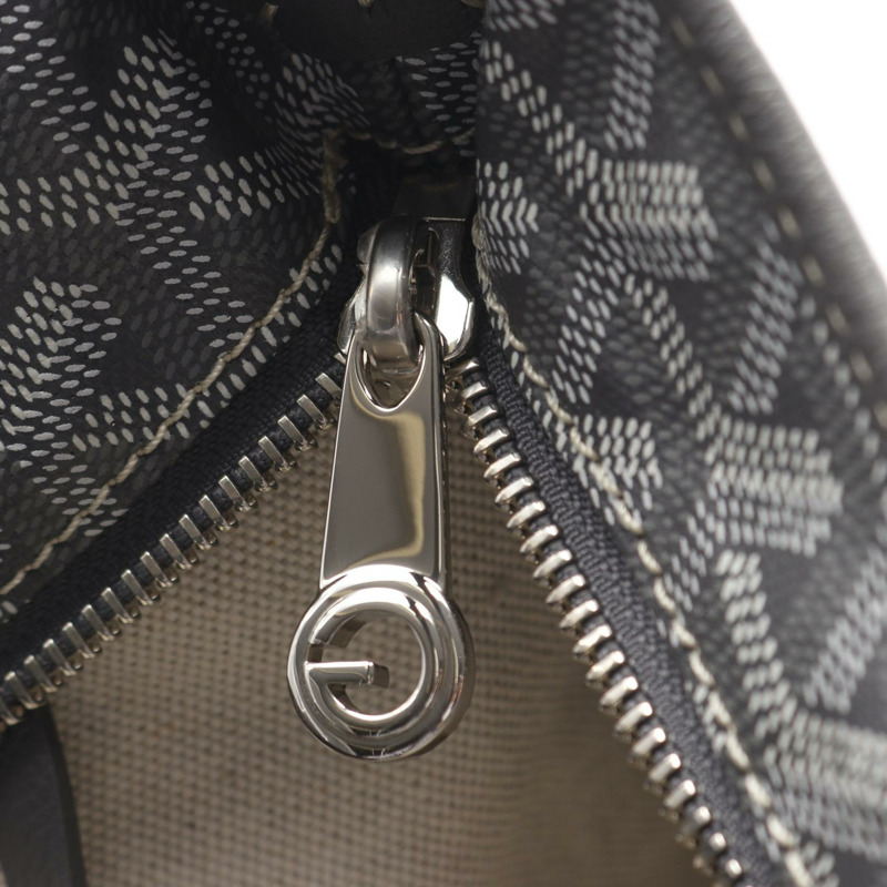 GOYARD Boheme Hobo 單肩包 BOHEMEPMLTY01CL03P 帆布皮革 灰色 白色-4