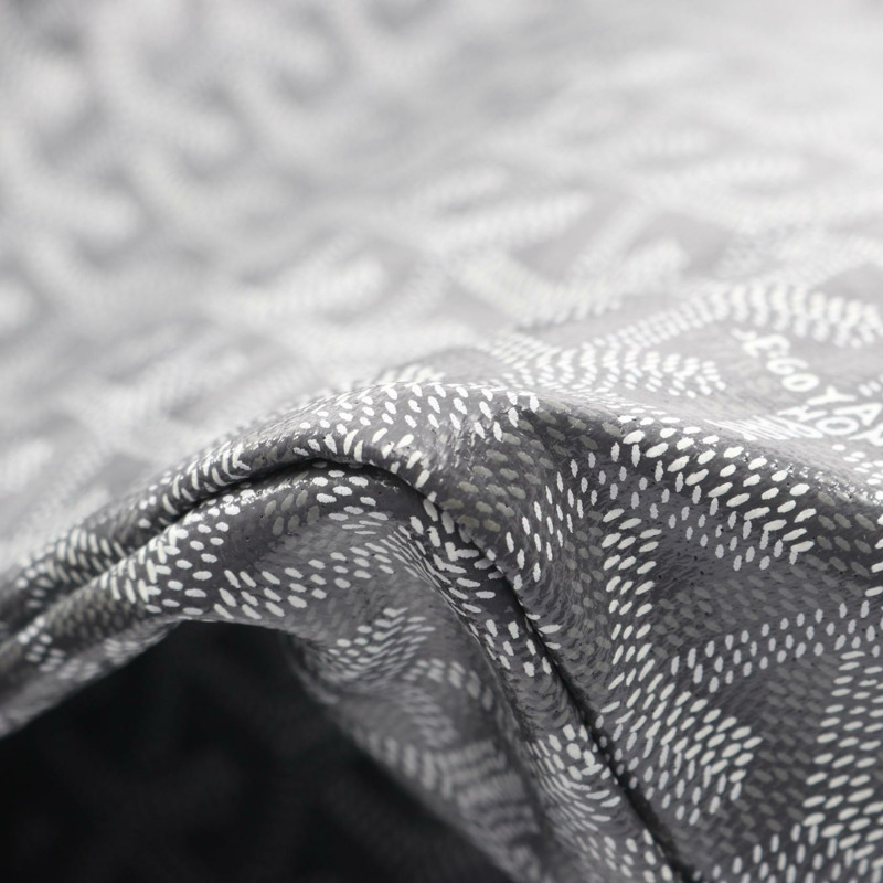 GOYARD Boheme Hobo 單肩包 BOHEMEPMLTY01CL03P 帆布皮革 灰色 白色-5