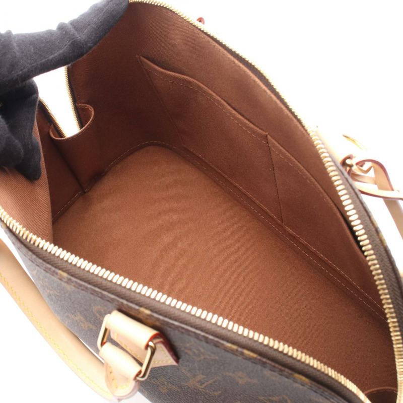 路易威登 Alma 手提包，拉鍊款，M53151，Monogram 皮革，棕色，二手，女士 LV-2