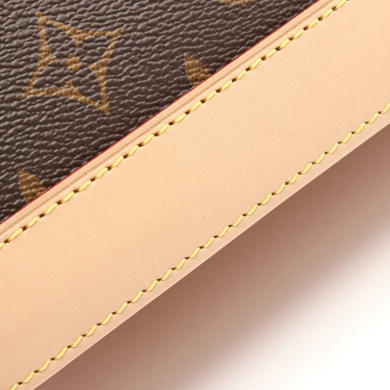 路易威登 Alma 手提包，拉鍊款，M53151，Monogram 皮革，棕色，二手，女士 LV-4