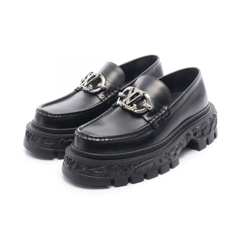 路易威登巴洛克系列黑色真皮樂福鞋（二手男士）
