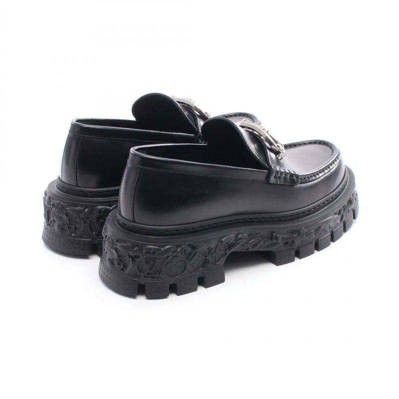 路易威登巴洛克系列黑色真皮樂福鞋(二手男士)-1