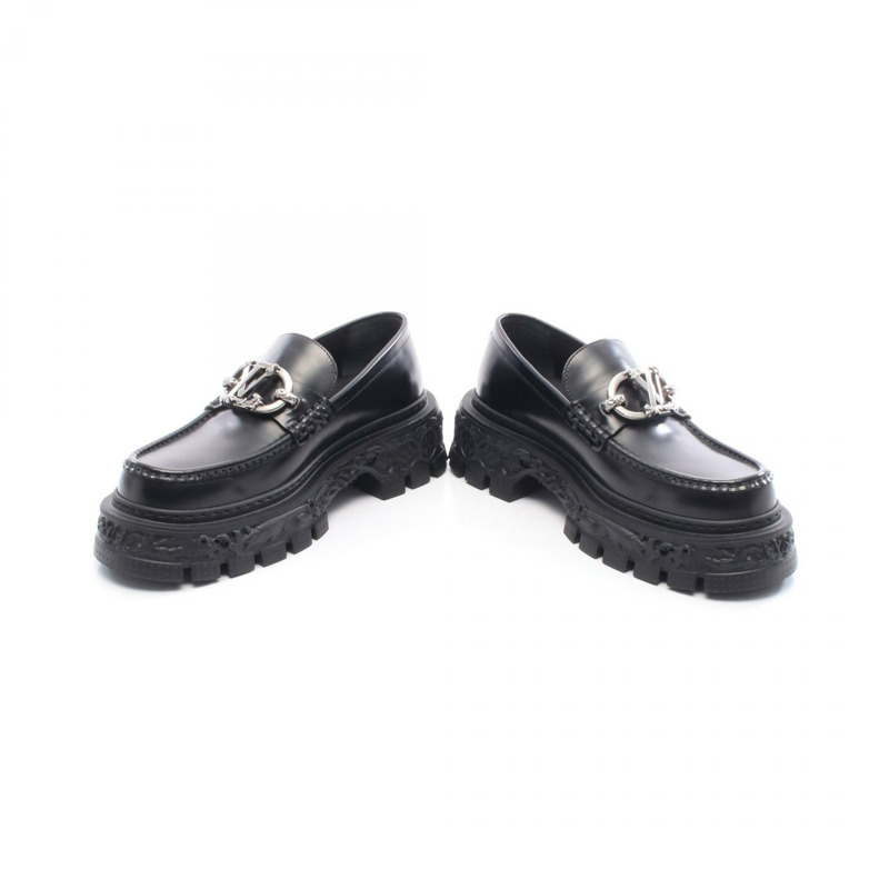 路易威登巴洛克系列黑色真皮樂福鞋(二手男士)-2