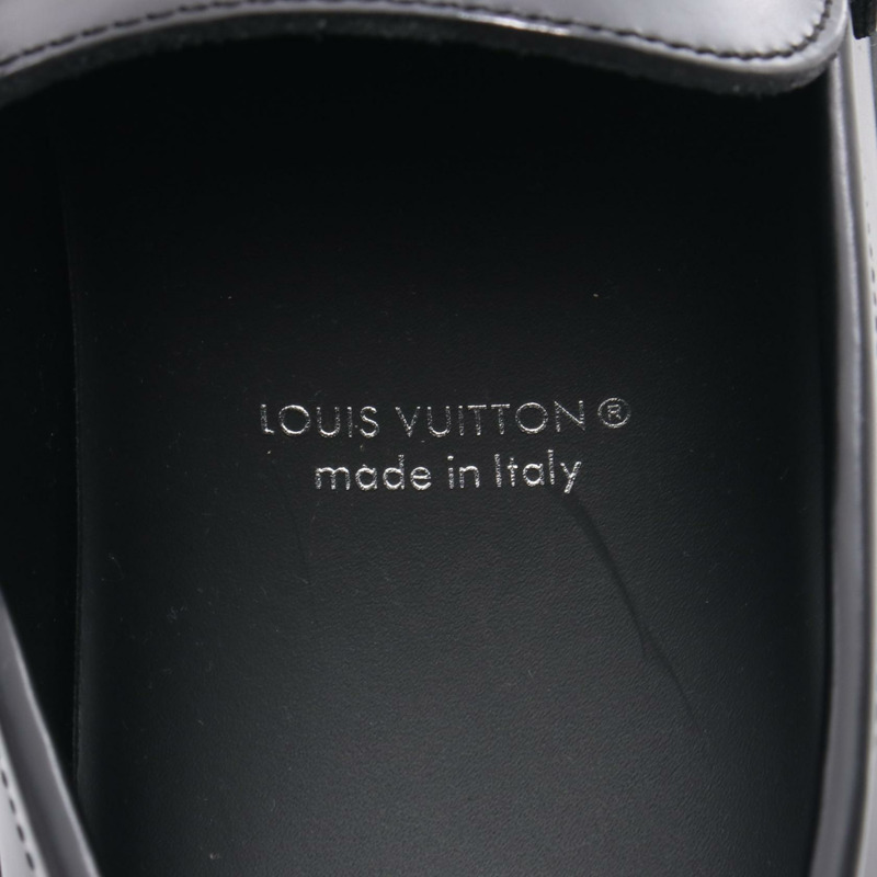 路易威登巴洛克系列黑色真皮樂福鞋(二手男士)-4