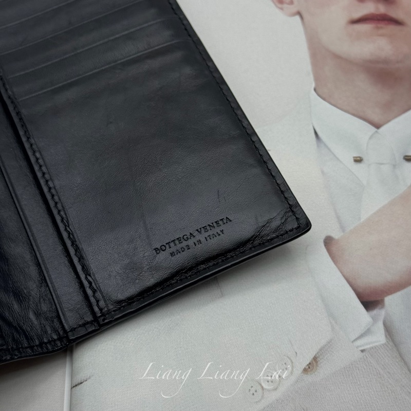 BOTTEGA VENETA BV經典編織小牛皮黑色長夾-2