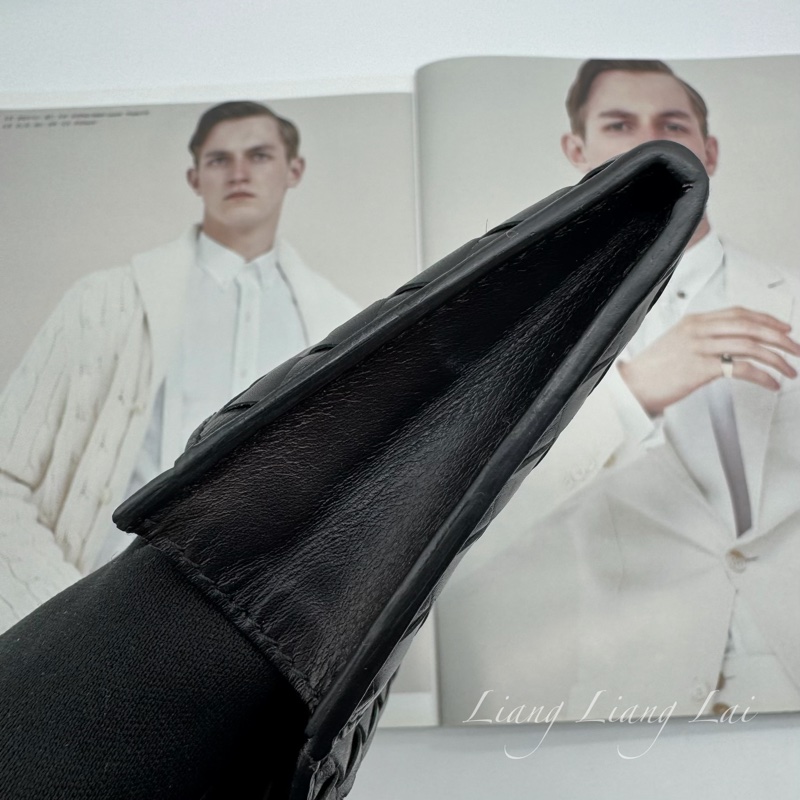 BOTTEGA VENETA BV經典編織小牛皮黑色長夾-10