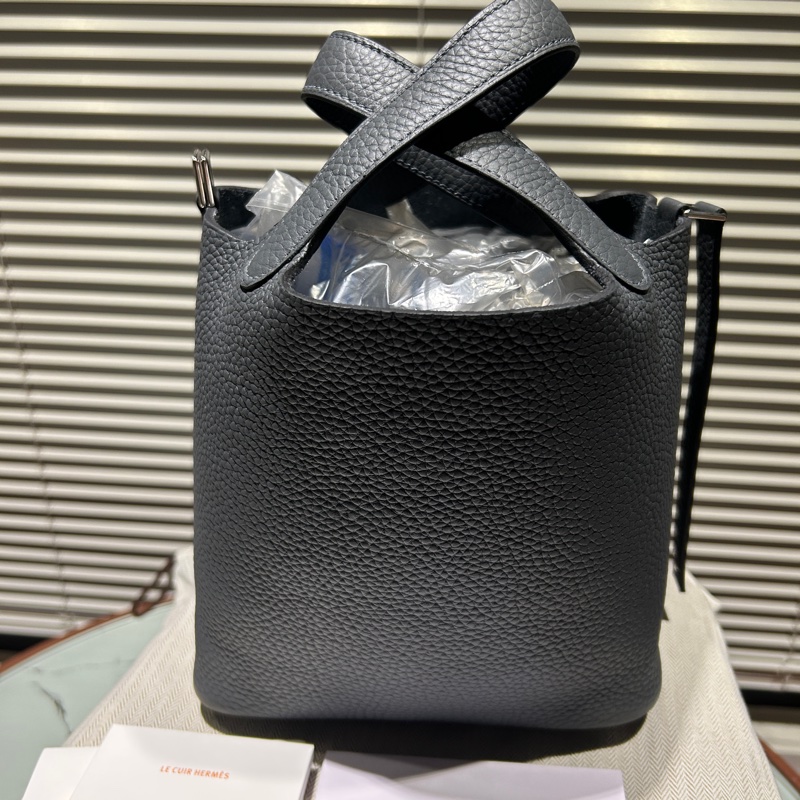 愛馬仕 菜籃子18 霧霾灰-0