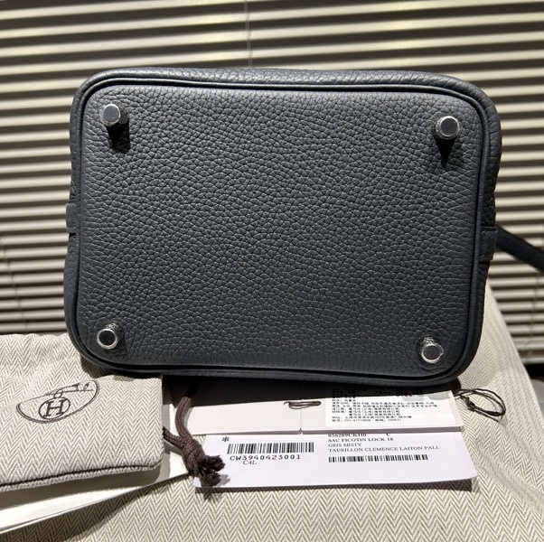 愛馬仕 菜籃子18 霧霾灰-3