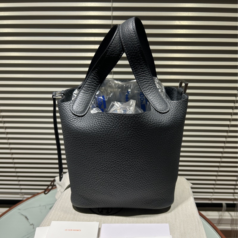 愛馬仕 菜籃子18 霧霾灰-6