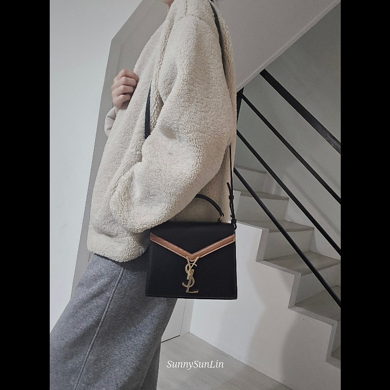 Saint Laurent YSL 聖羅蘭 CASSANDRA 牛皮手柄手提包 肩背包 斜背包🈶購證盒裝防塵套-3