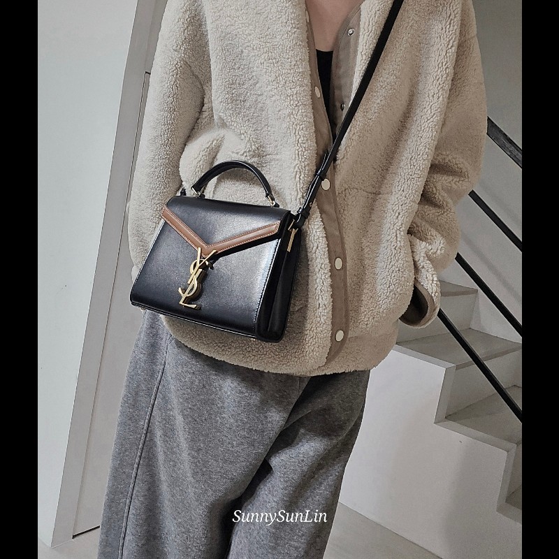 Saint Laurent YSL 聖羅蘭 CASSANDRA 牛皮手柄手提包 肩背包 斜背包🈶購證盒裝防塵套-4