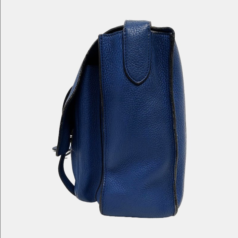 Hermes Steve 牛皮藍色肩背包斜背包-1