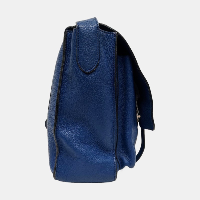 Hermes Steve 牛皮藍色肩背包斜背包-2