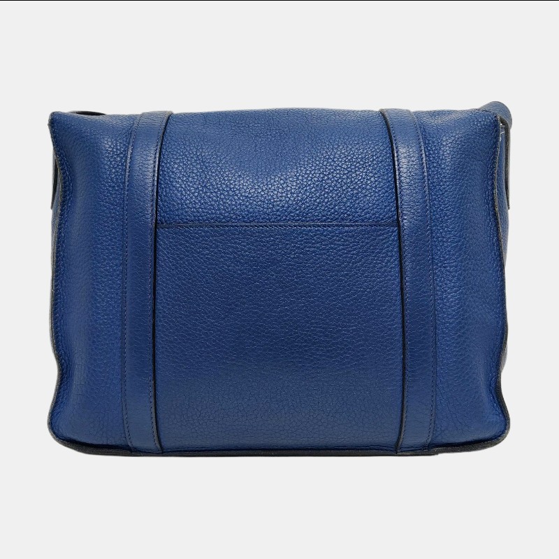 Hermes Steve 牛皮藍色肩背包斜背包-3