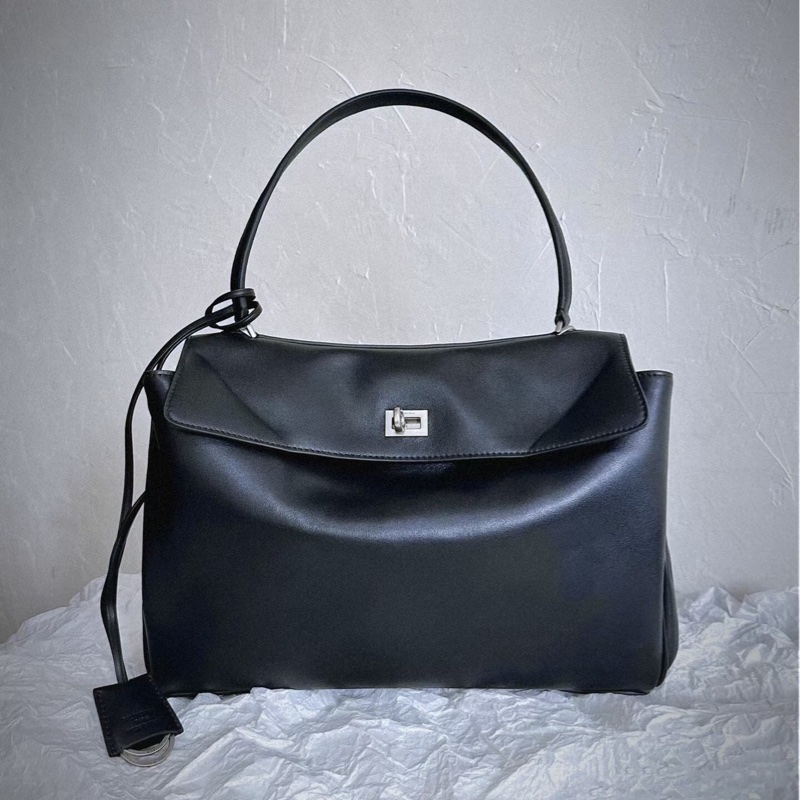 #大全配🈶台灣購證 #櫃上15萬入手 巴黎世家黑銀rodeo 34cm中號 #全網最甜💰僅一顆-4