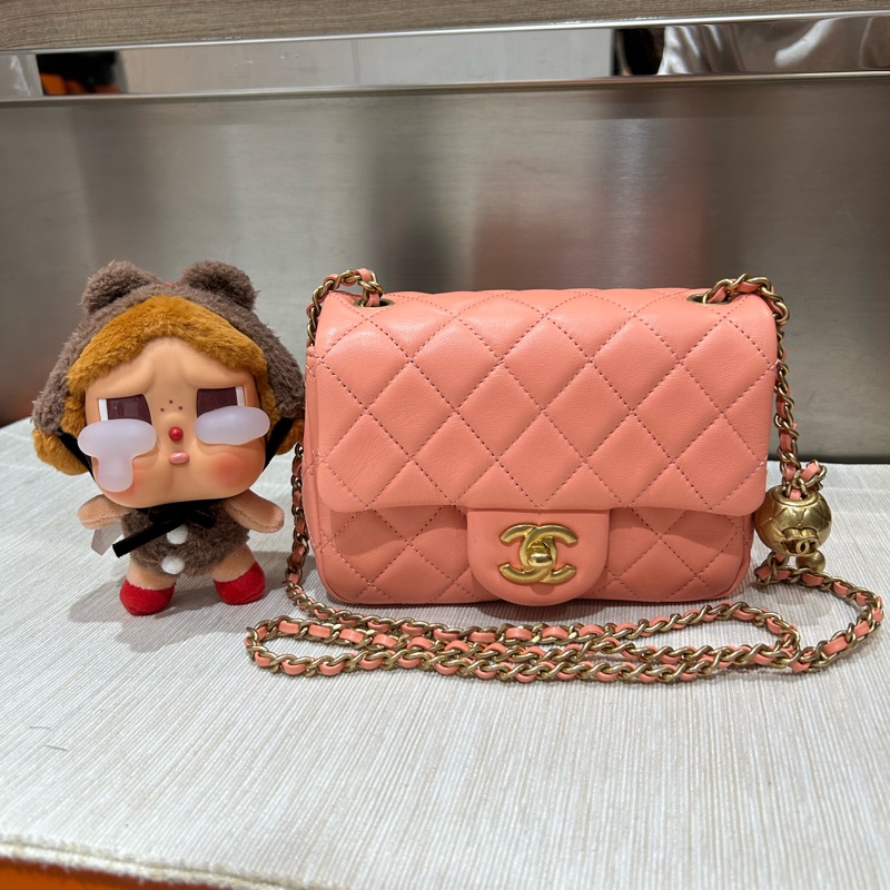 Chanel Mini Flap Bag With Pearl Crush ,金球方胖,-0