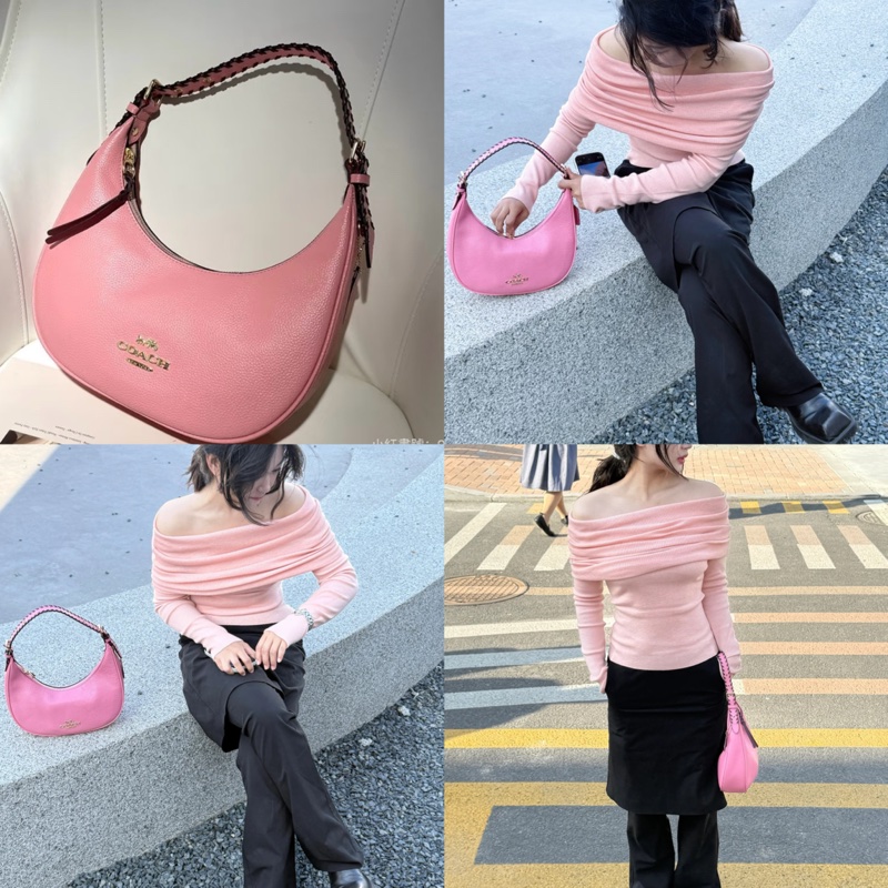 Coach 肩背包粉色-0