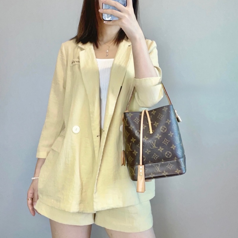 「JL精品代購」98新 LV NN14手提水桶包-1