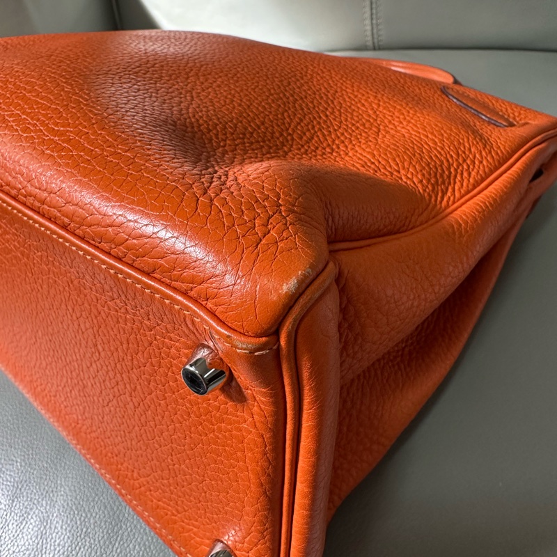 Hermes/愛馬仕kelly35 愛馬仕橙單肩包TC-5