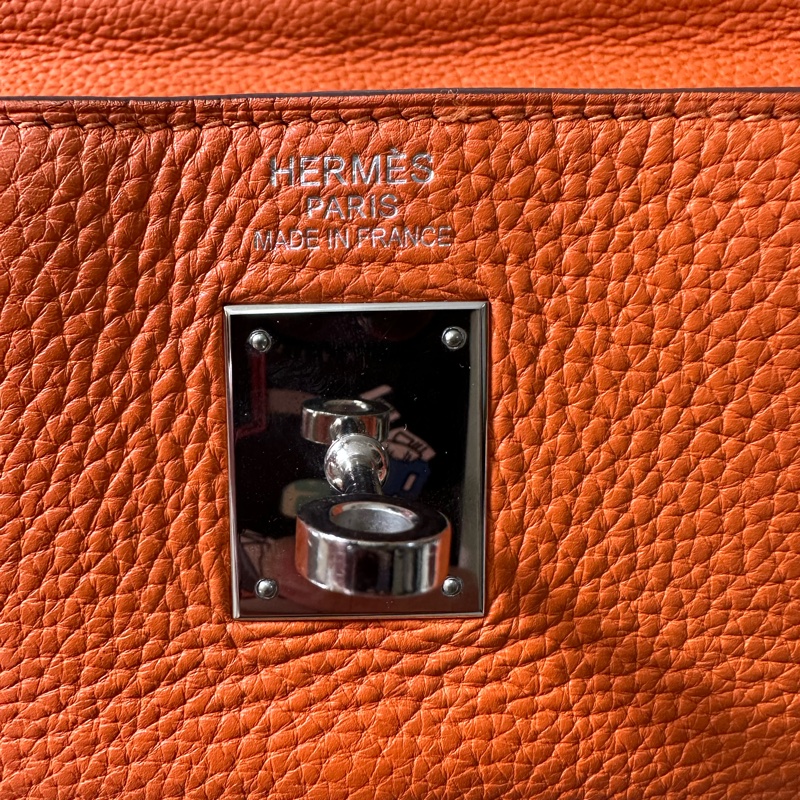Hermes/愛馬仕kelly35 愛馬仕橙單肩包TC-6