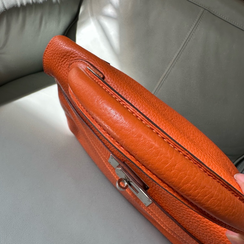Hermes/愛馬仕kelly35 愛馬仕橙單肩包TC-18