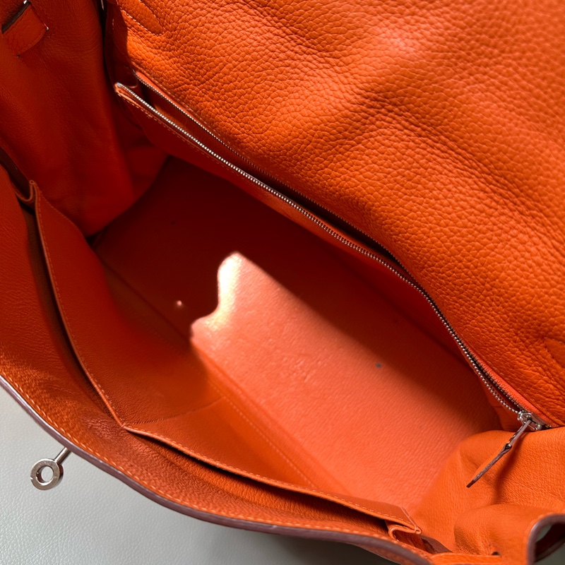 Hermes/愛馬仕kelly35 愛馬仕橙單肩包TC-24