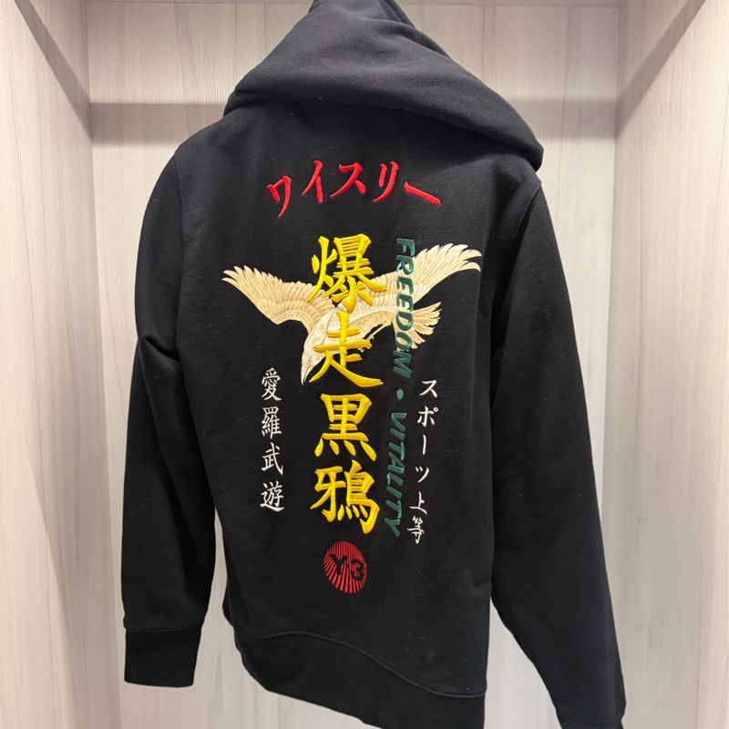 「JL精品代購」9新 Y-3 刺繡 長袖帽t爆走黑鴉-0