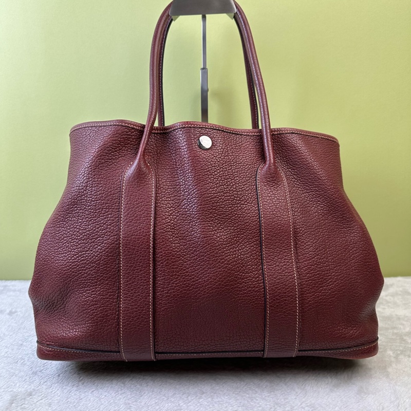 Hermes garden party 紅色花園36銀扣-1