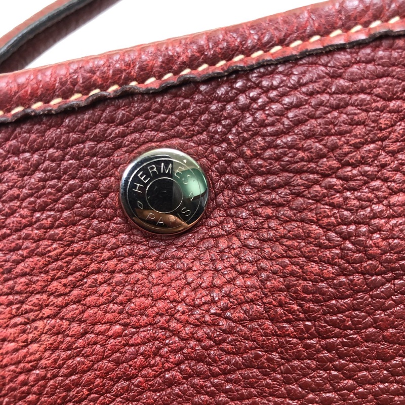 Hermes garden party 紅色花園36銀扣-19