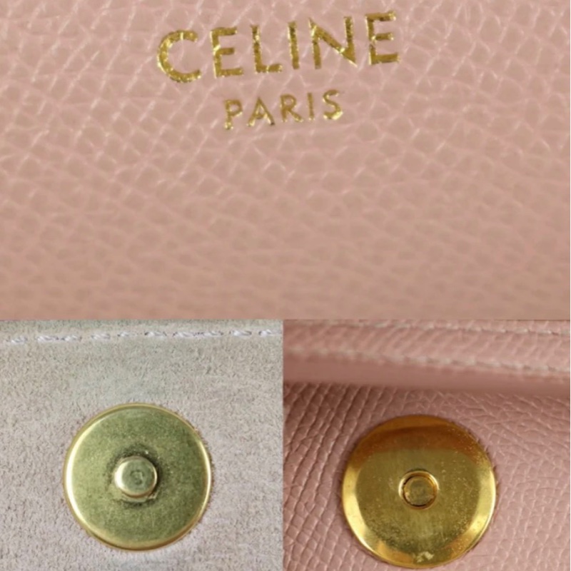 「JL精品代購」98新 Celine 粉鯰魚包Belt Pico-10