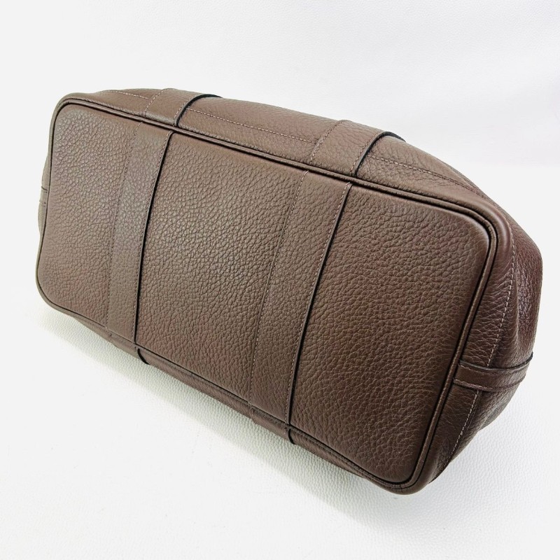 Hermes Garden Party棕色花園36 手提單肩包銀扣Negonda皮-2