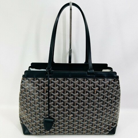 GOYARD Bellechasse BiaudeY字老花塗層帆布托特包手提購物袋