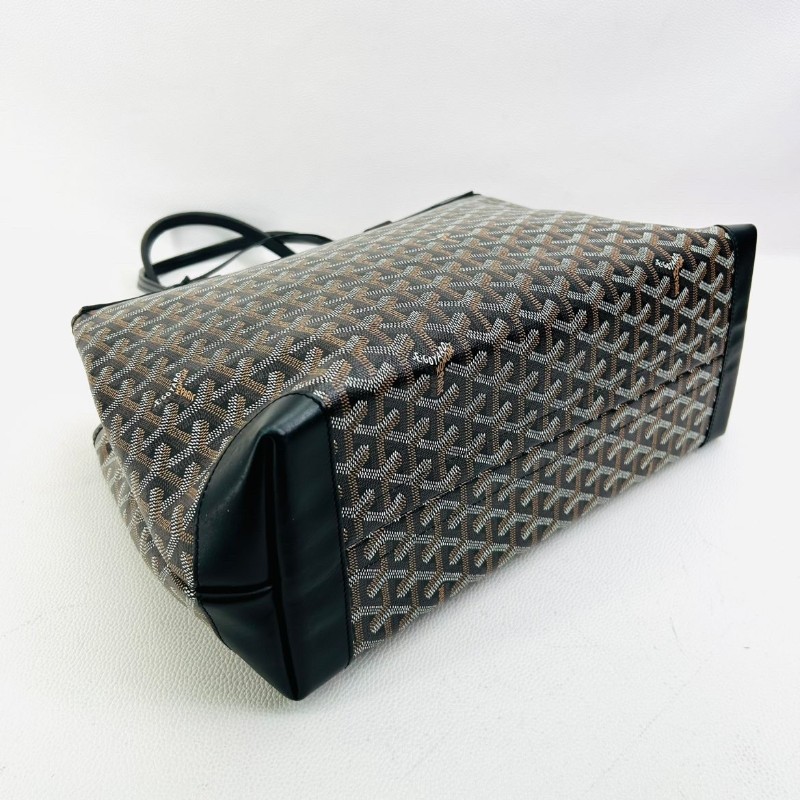 GOYARD Bellechasse BiaudeY字老花塗層帆布托特包手提購物袋-3